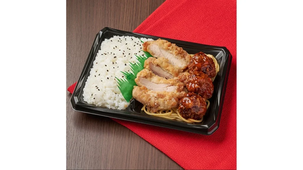 増量　にんにくから揚げ&ふんわり肉だんご弁当