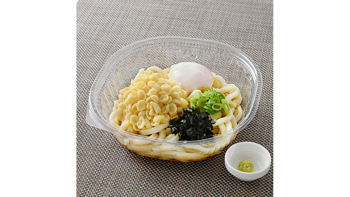 【中国・四国】半熟玉子入り甘辛つゆの冷しぶっかけうどん