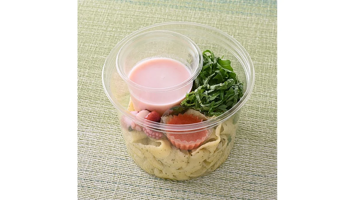 【東京都の一部・神奈川県の一部】冷製 真だこと青じそオイルの生パスタ明太クリーム
