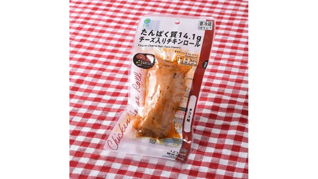 たんぱく質14.1gチーズ入りチキンロール　タコス味