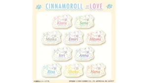 シナモロール ＝LOVE オリジナルアクリルネームバッジ