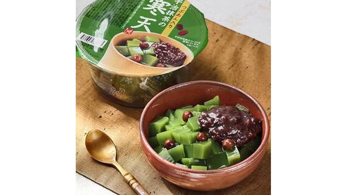 つぶあん入り　宇治抹茶の寒天　280g【賞味期限：2026/9/6】