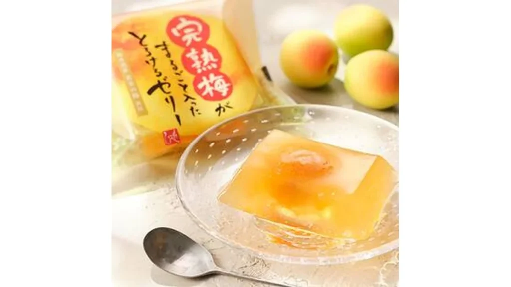 完熟梅がまるごと入ったとろけるゼリー　1個【賞味期限：2026/7/19】