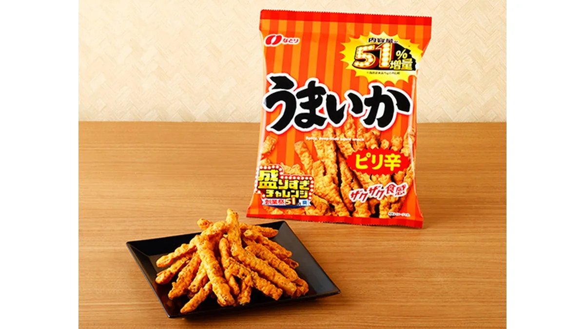 なとり　ピリ辛うまいか　51％増量