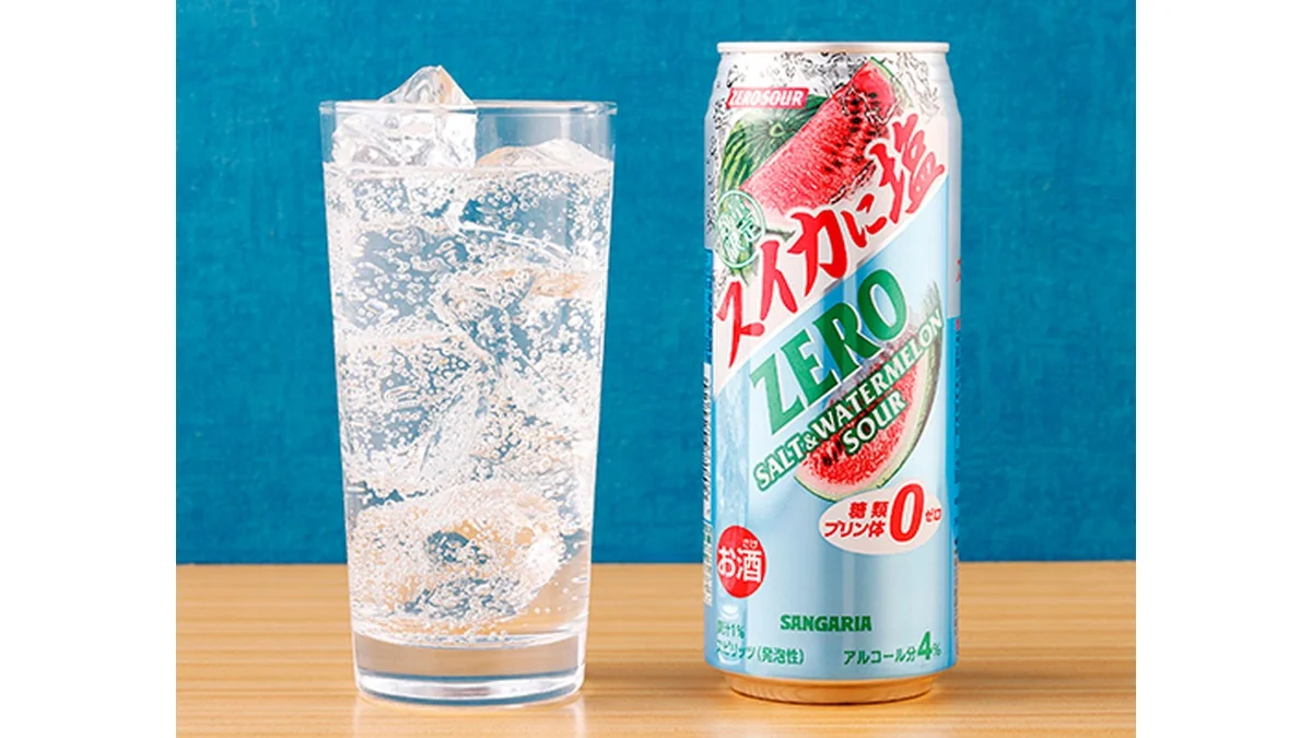 サンガリア ゼロサワー スイカに塩 500ml