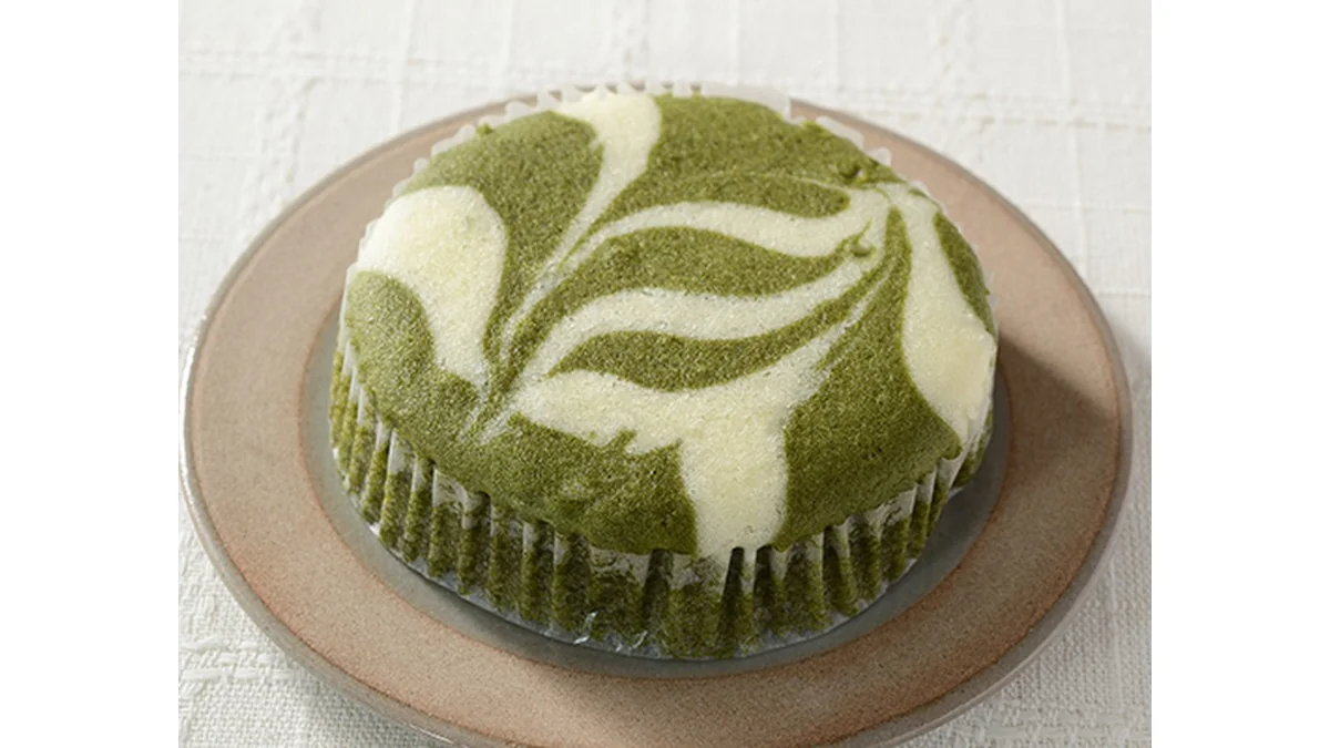 ふんわり蒸しケーキ 抹茶ミルク