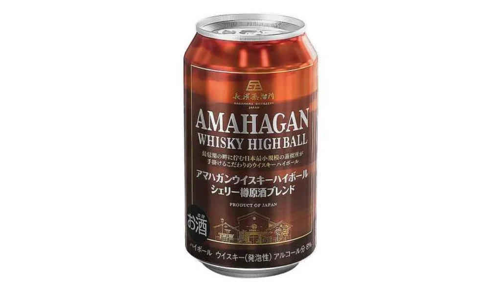 アマハガン　ウイスキーハイボール　シェリー樽原酒ブレンド　缶