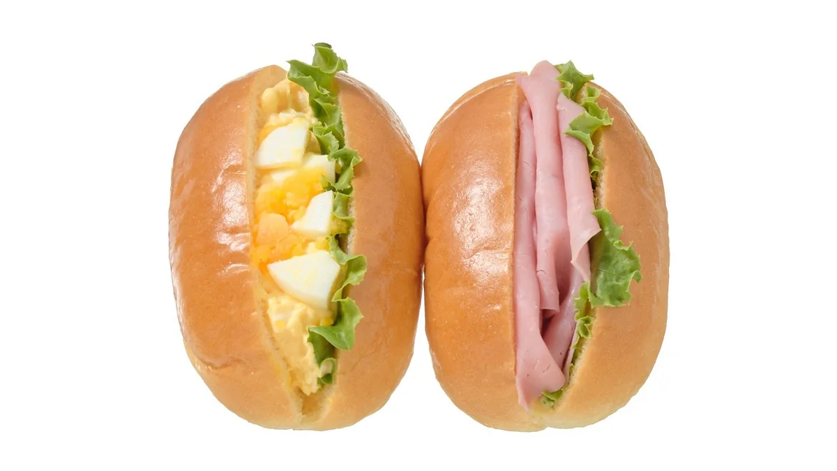 ミニロールたまごサラダ＆ハム