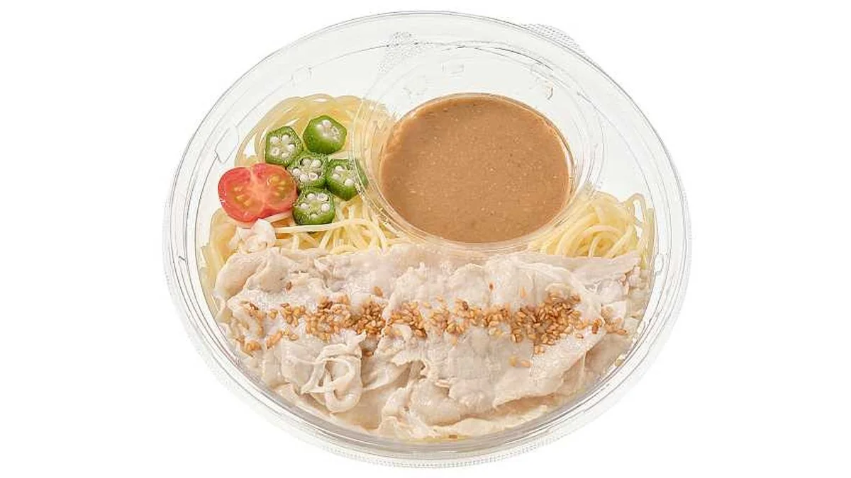 冷製パスタ　豚しゃぶごまポン酢