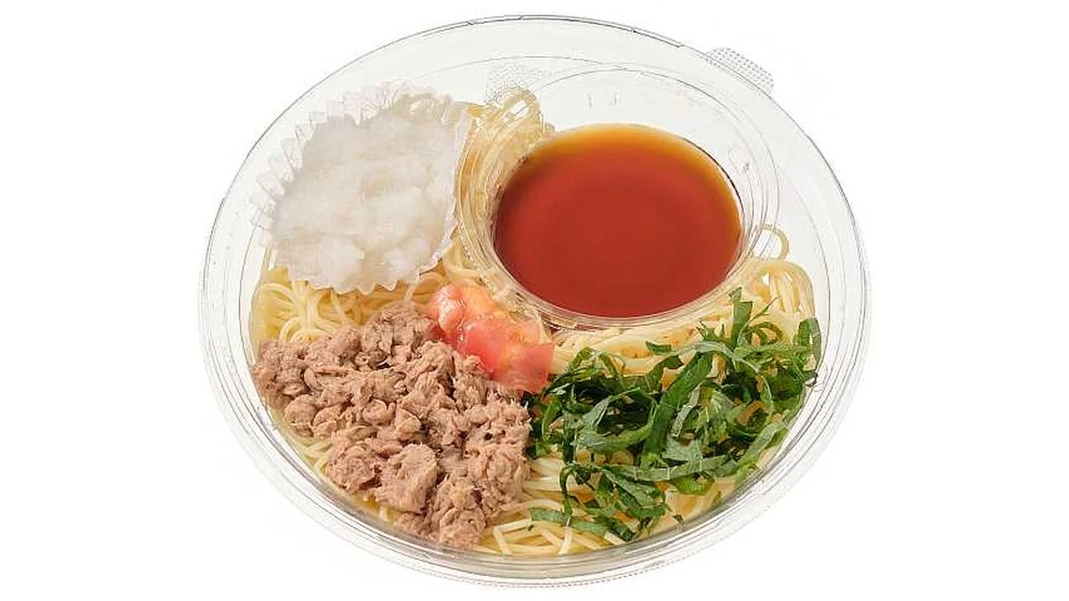 冷製パスタ　ツナと大根おろし　和風ソース