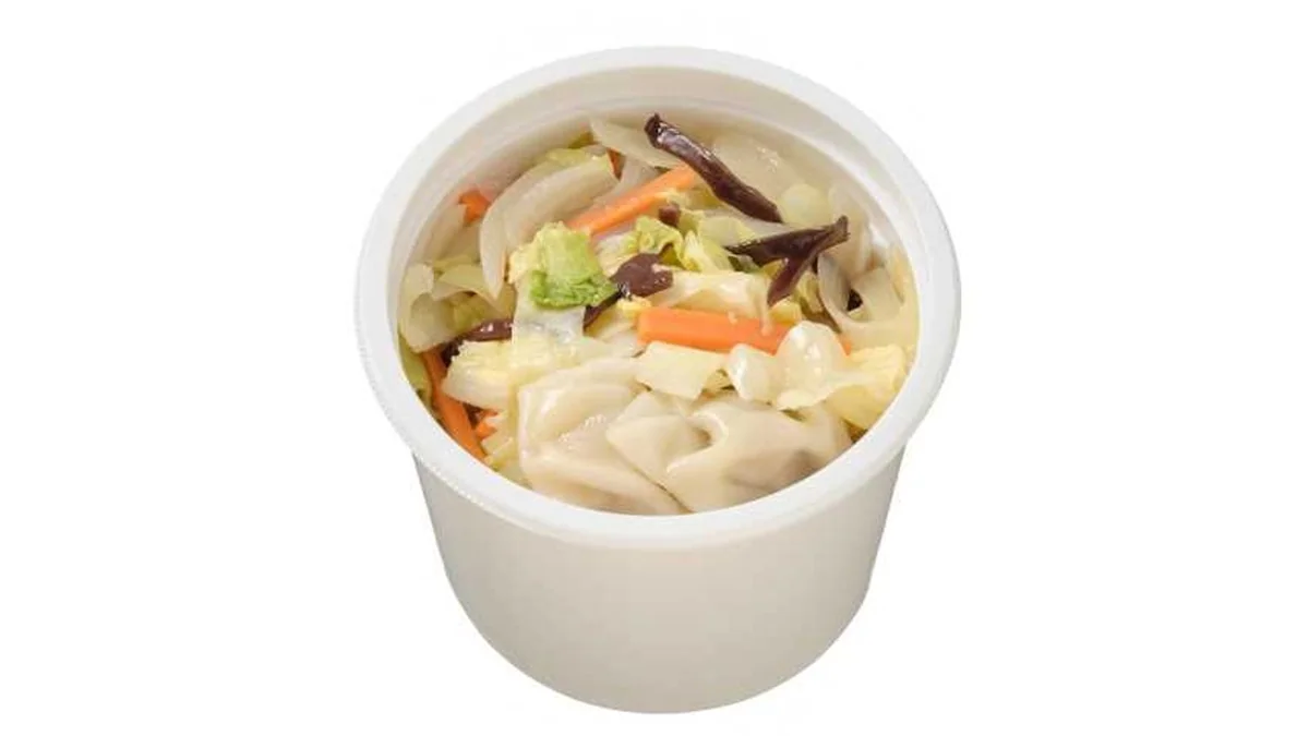 １／３日分の野菜　もっちり餃子の中華スープ
