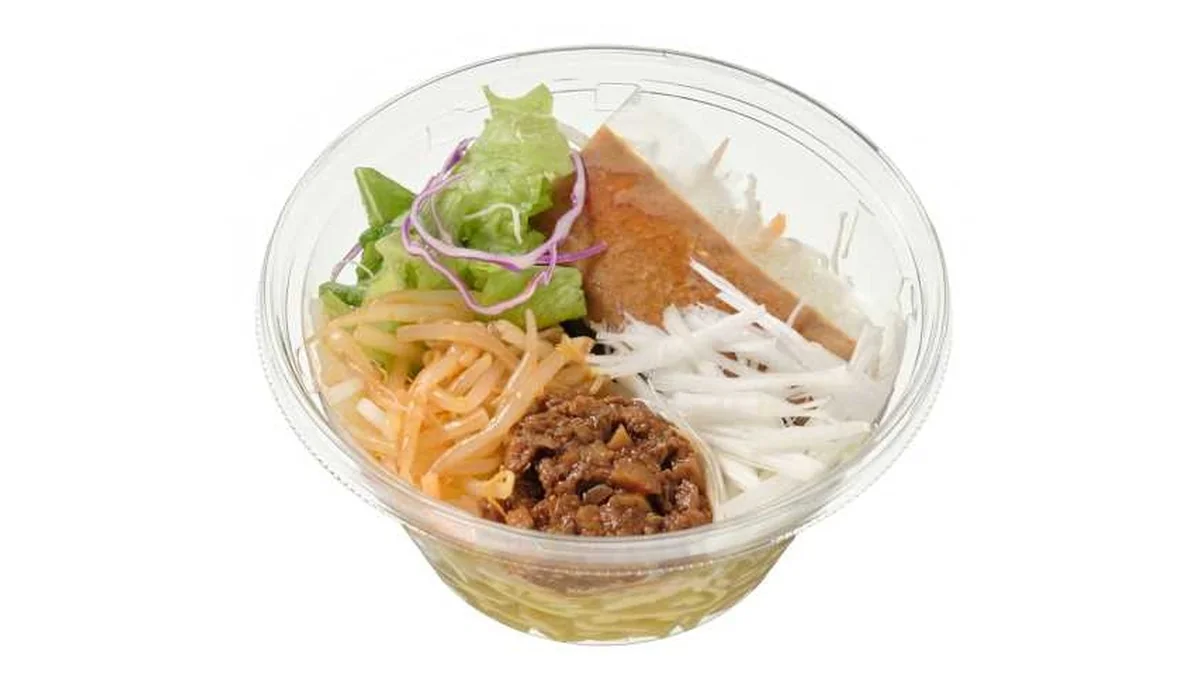 肉味噌と食べる担々風ラーメンサラダ