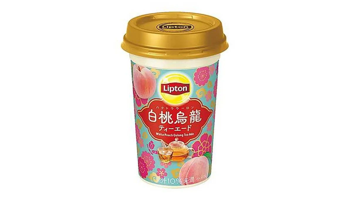 リプトン　白桃烏龍ティーエード