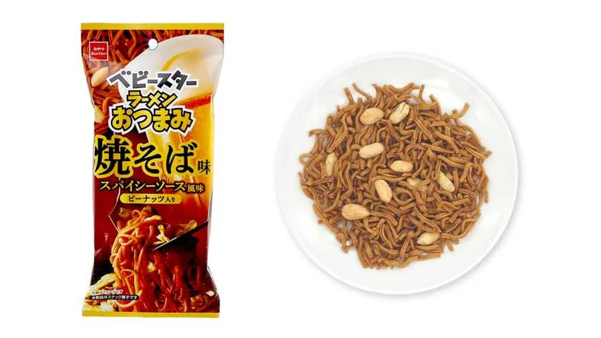 ベビースターラーメンおつまみ　焼そば味スパイシーソース風味