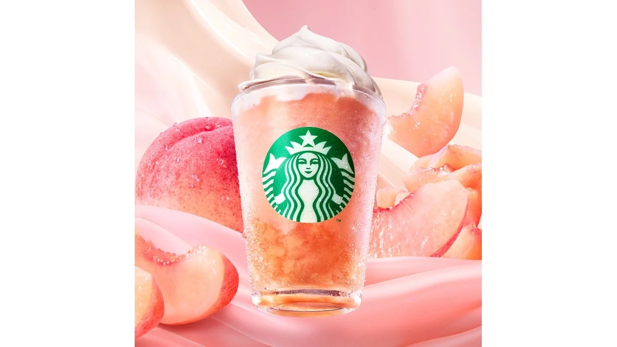 ピーチ & ピーチミルク フラペチーノ®