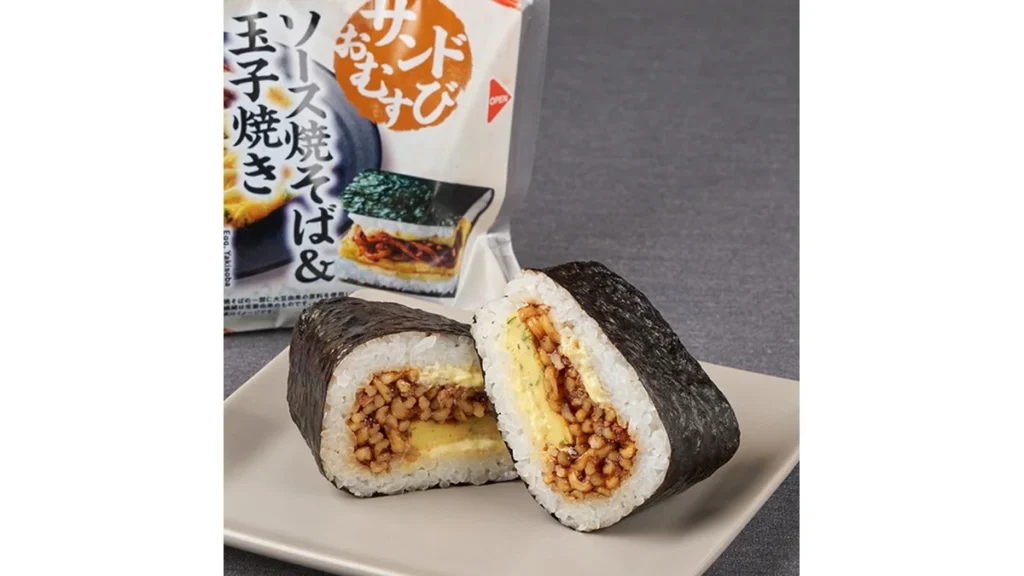 サンドおむすび　ソース焼そば&玉子焼き