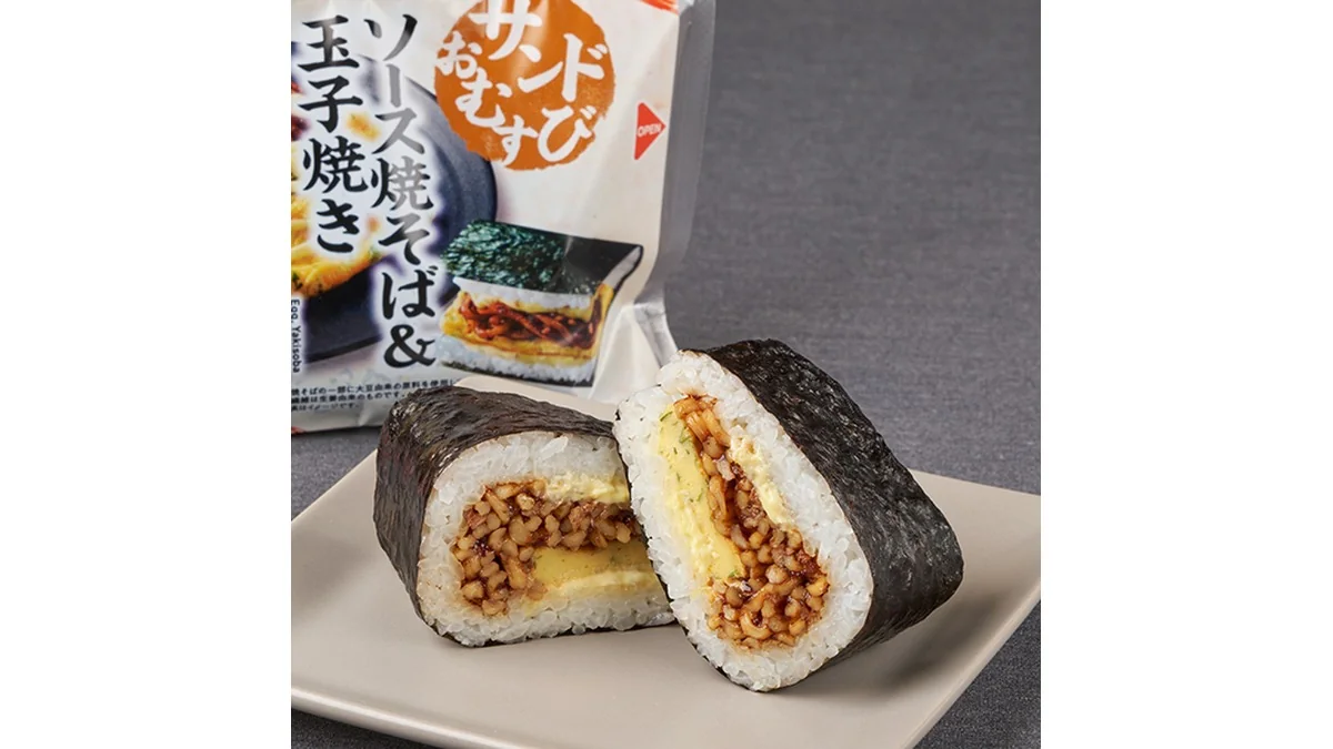 サンドおむすび ソース焼そば&玉子焼き