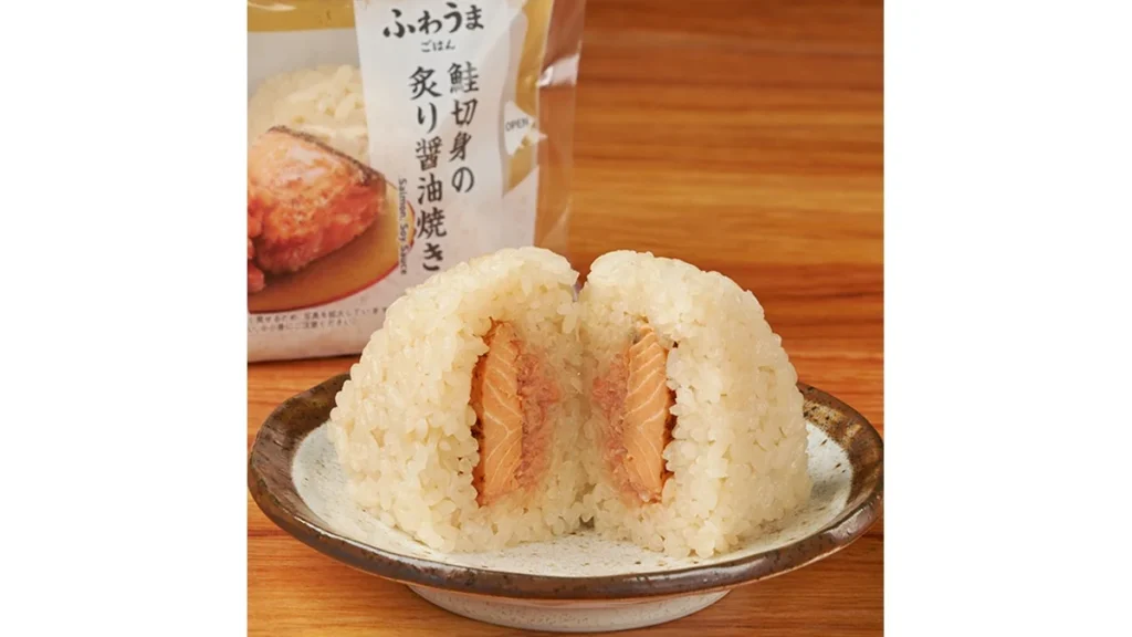 鮭切身の炙り醤油焼きおむすび