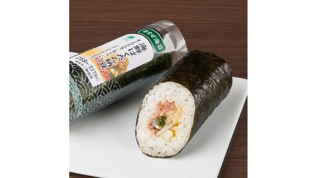 手巻寿司　海鮮ばくだん納豆（青まぜ）
