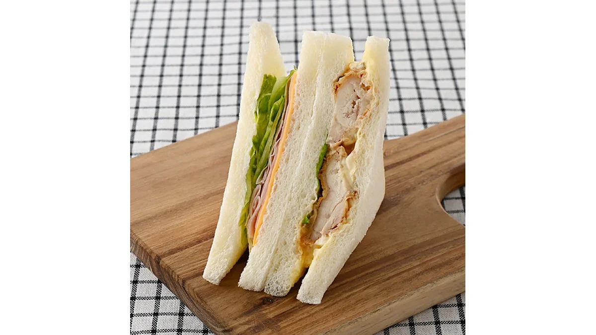 【関西】チキン南蛮とハムレタスサンド