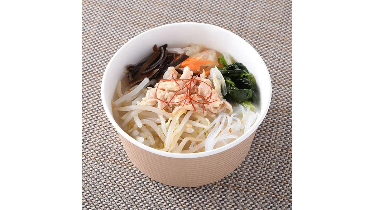 【関東・東海・北陸】蒸し鶏と野菜の鶏白湯スープ