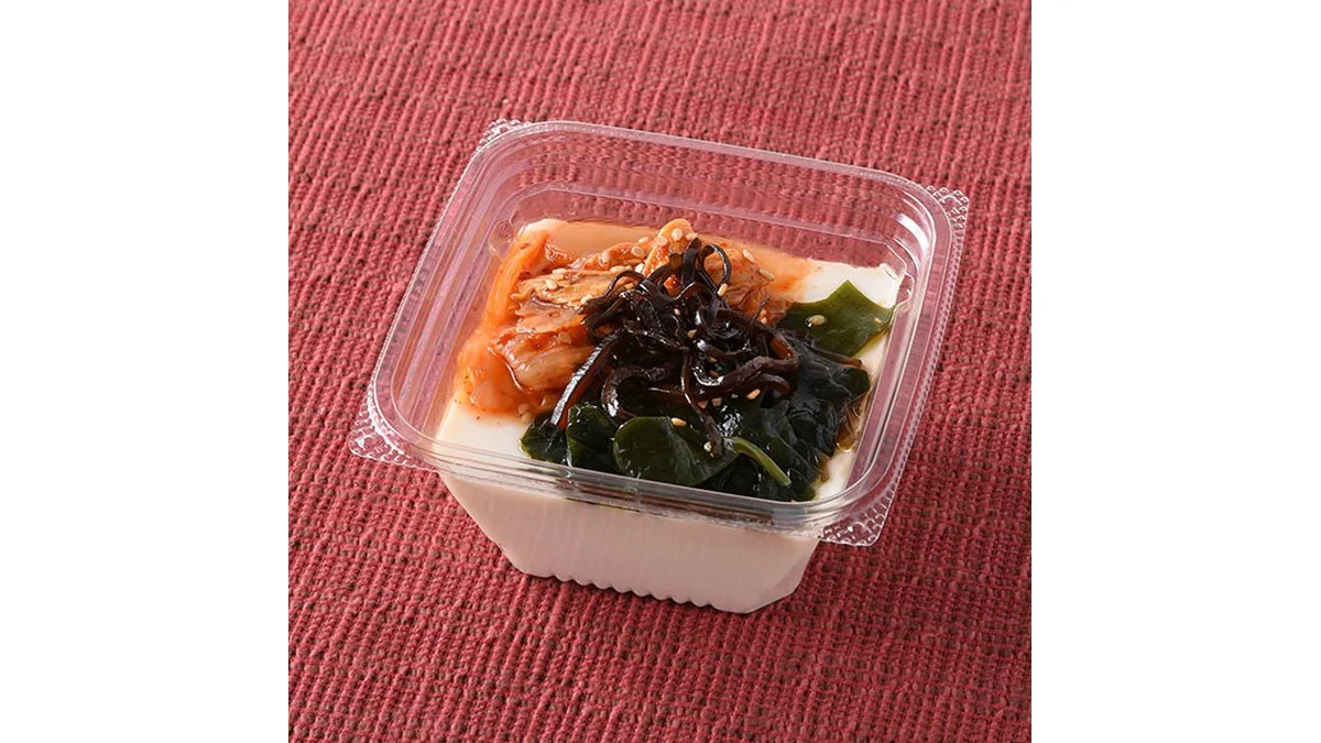 昆布とキムチのとろーり豆腐