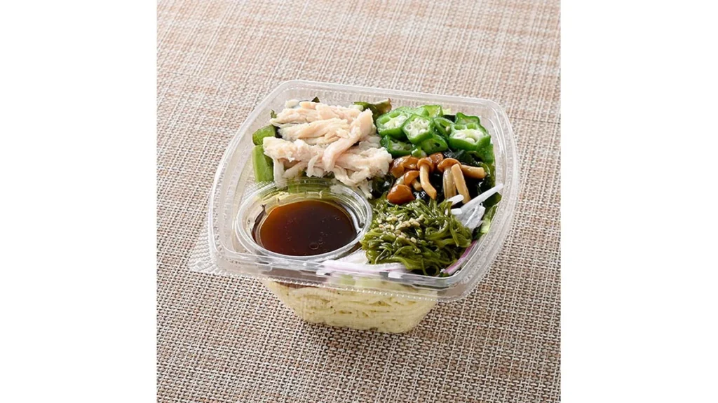 蒸し鶏とオクラのネバネバパスタサラダ