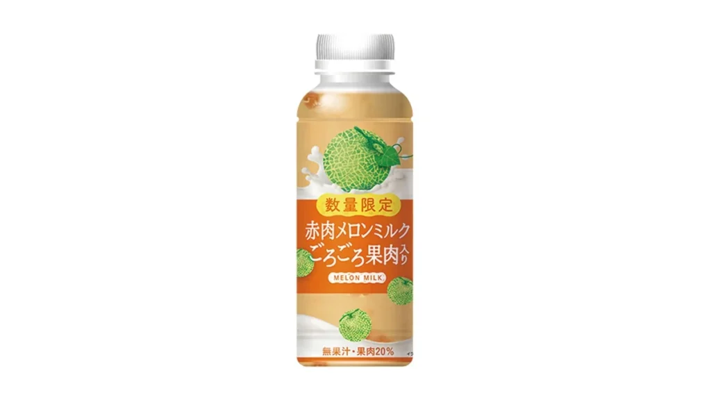 【北海道・東北・関東】赤肉メロンミルク　ごろごろ果肉入り