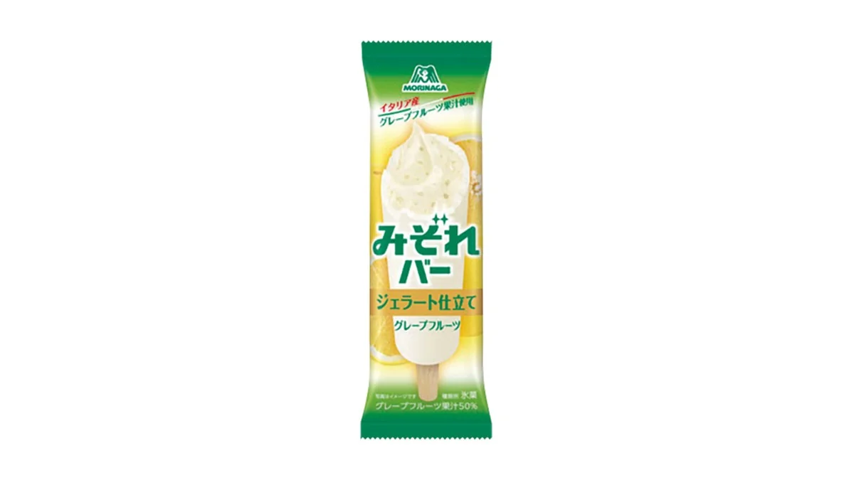 森永製菓 みぞれバー ジェラート仕立てグレープフルーツ