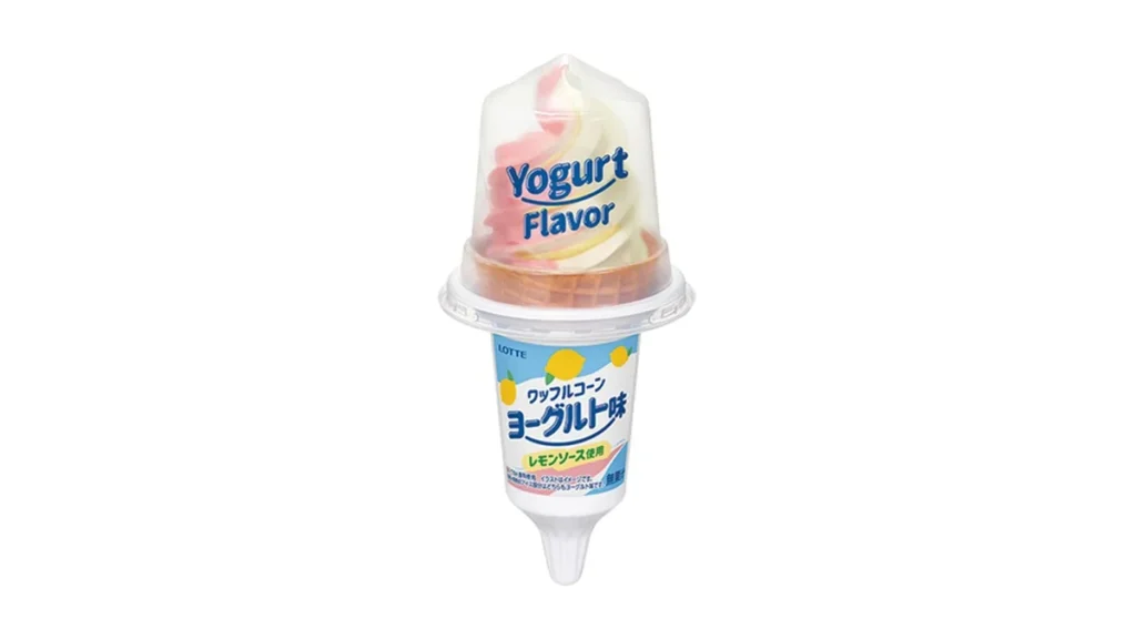 ロッテ　ワッフルコーン　ヨーグルト味
