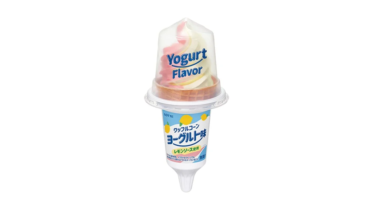 ロッテ ワッフルコーン ヨーグルト味