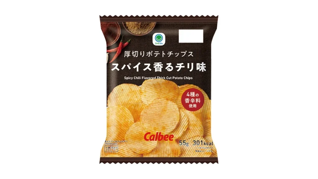 厚切りポテトチップススパイス香るチリ味