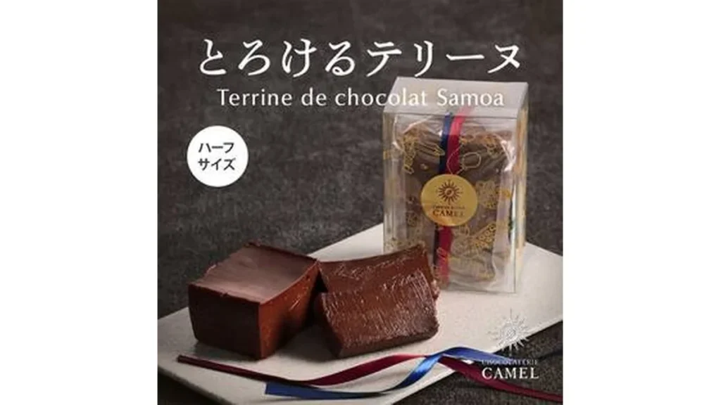 【予約販売】オンラインストア限定　ショコラトリーキャメル　テリーヌドショコラ　サモア（ハーフ）1個　冷凍　●送料込み●【8月中旬頃お届け】