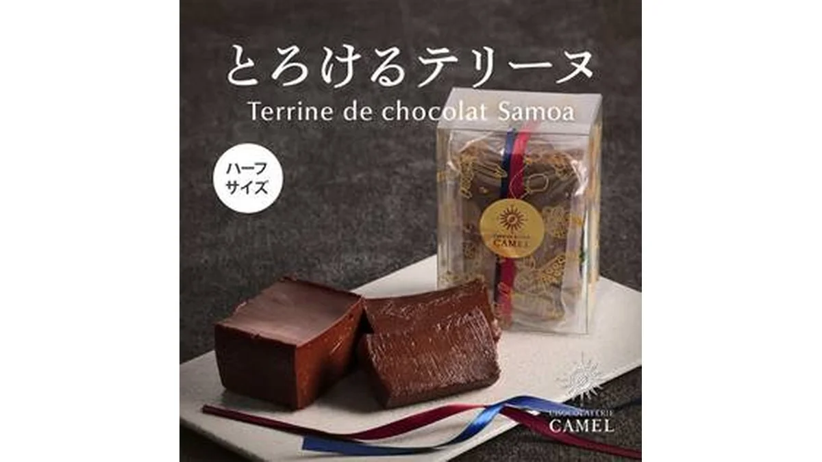 【予約販売】オンラインストア限定　ショコラトリーキャメル　テリーヌドショコラ　サモア（ハーフ）1個　冷凍　●送料込み●【8月中旬頃お届け】