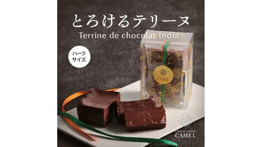 【予約販売】オンラインストア限定　ショコラトリーキャメル　テリーヌドショコラ　インド（ハーフ）1個　冷凍　●送料込み●【8月中旬頃お届け】