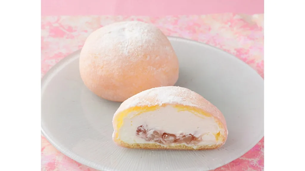 ごろごろとした桃のシュー