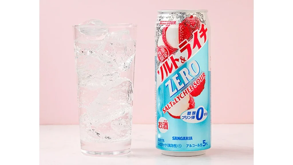 サンガリア　ゼロサワー　ソルト＆ライチ　500ml
