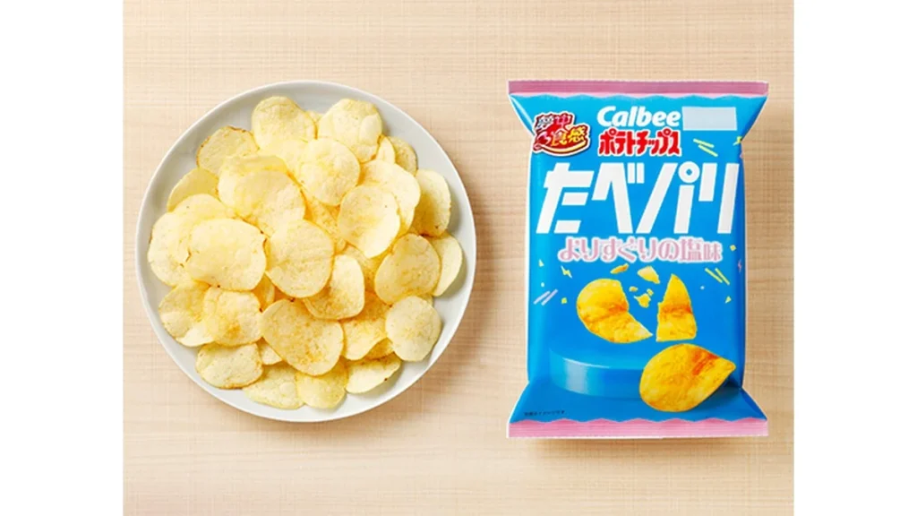 カルビー　ポテトチップス　たべパリ　よりすぐりの塩味