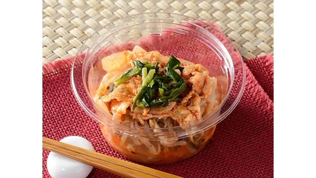 冷たいまま食べる　豚キムチもやし