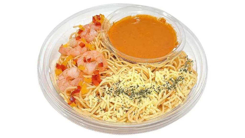 冷製パスタ　海老のトマトクリーム
