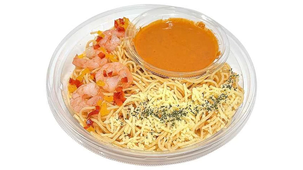冷製パスタ 海老のトマトクリーム