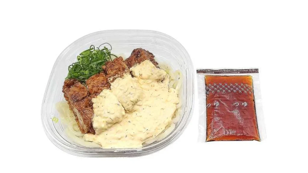 とり天タルタル冷しぶっかけうどん
