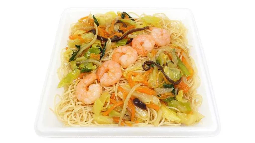 海老と野菜の焼ビーフン