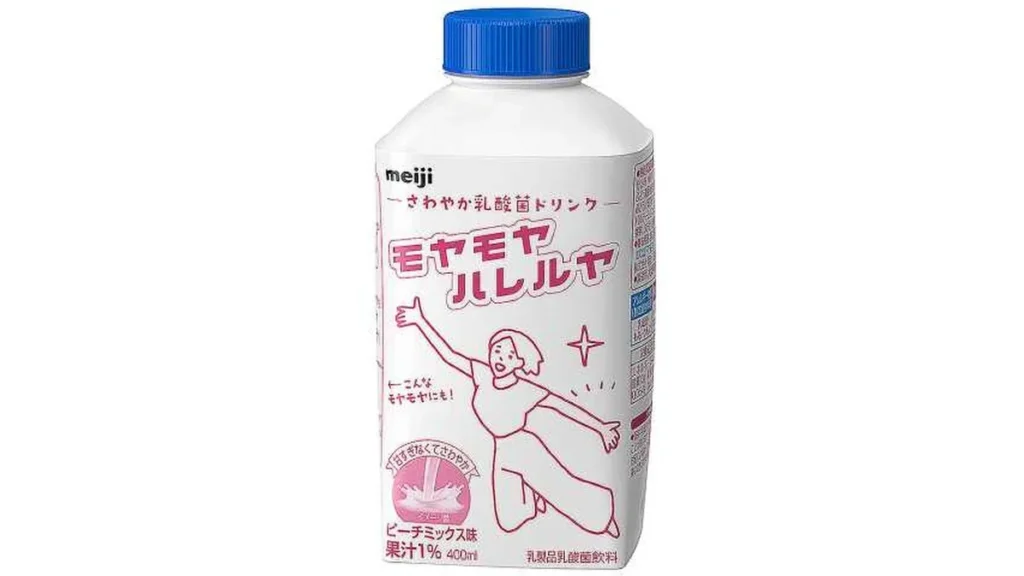 明治さわやか乳酸菌ドリンク　モヤモヤハレルヤピーチミックス味