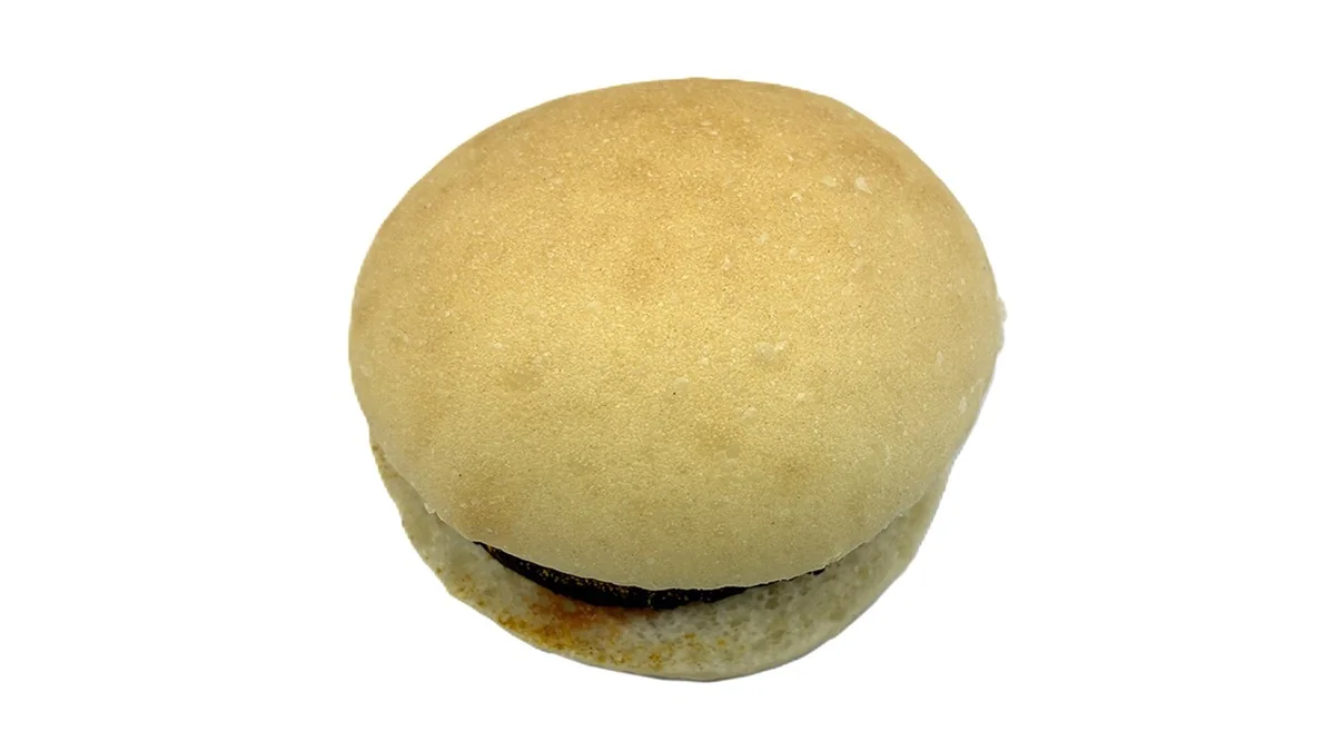 天使の白もっち　カレーチーズソースバーガー
