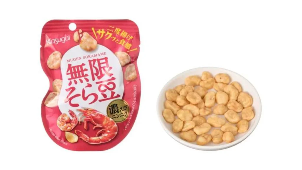 春日井製菓　無限そら豆　濃えびニンニク