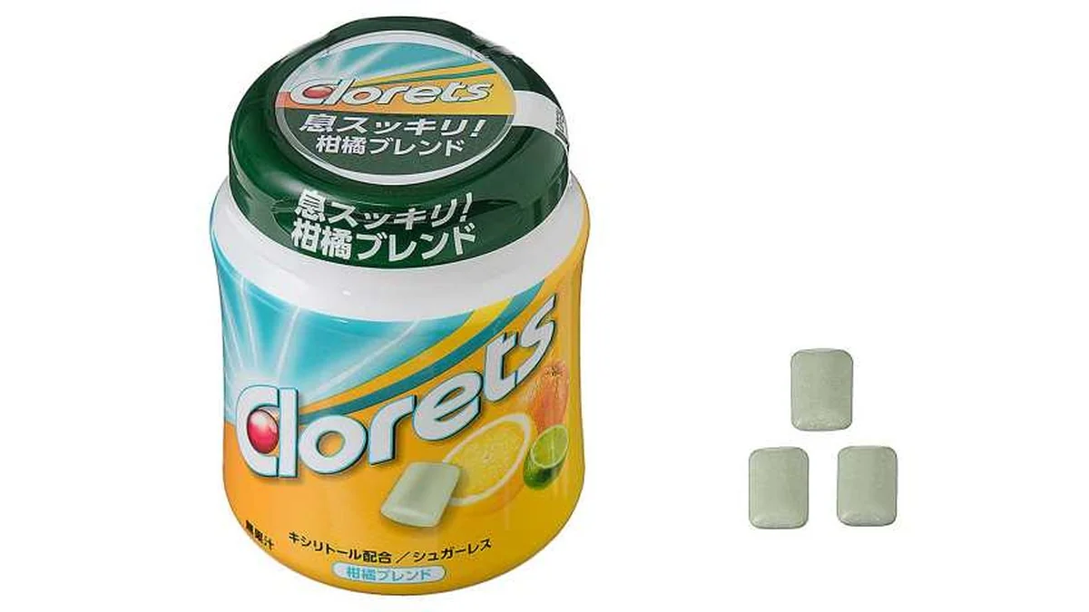 モンデリーズ クロレッツXP 柑橘ブレンドボトル