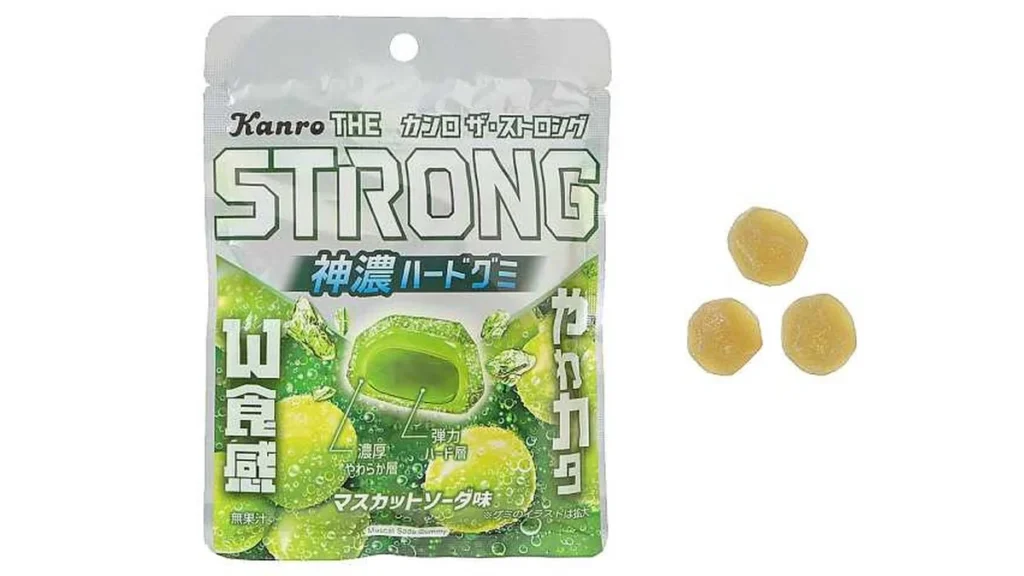 カンロ　ザ・ストロンググミ　神濃マスカットソーダ味
