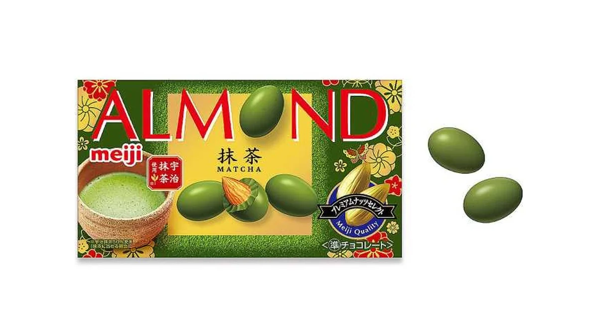 明治 アーモンドチョコレート 抹茶