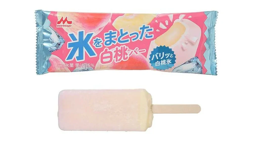 森永　氷をまとった白桃バー